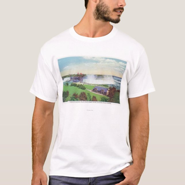 T-shirt Vue des chutes du Niagara de la commande d'Oakes (Devant)