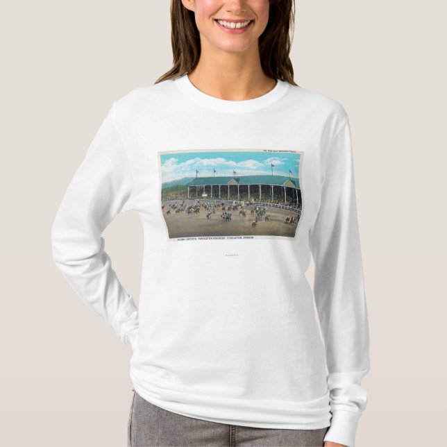 T-shirt Vue des concours s'opposants (Devant)
