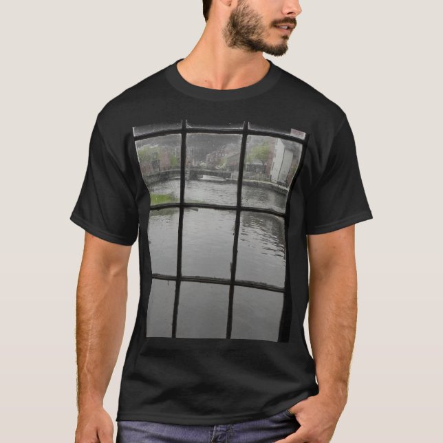 T-shirt Vue des écluses inférieures de Lowell (Devant)