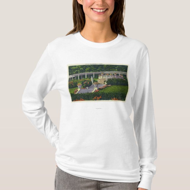 T-shirt Vue des jardins chez Yaddo (Devant)
