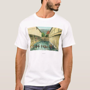 T-shirt Vue des nageurs dans les bains