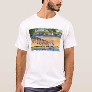 T-shirt Vue des ponts grands du nord d'île et de sud