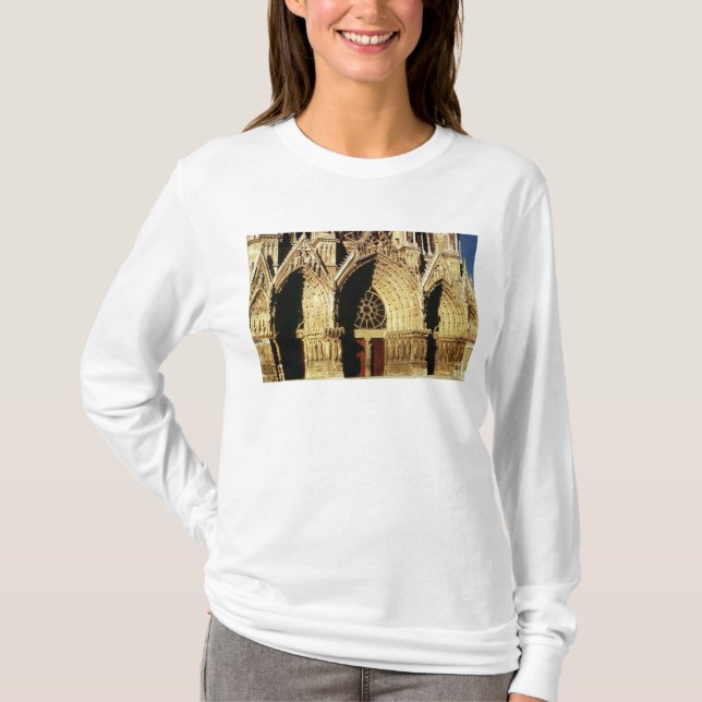 T-shirt Vue des portails avant occidentaux (Devant)