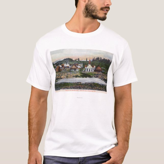 T-shirt Vue des ressorts et de la ville (Devant)
