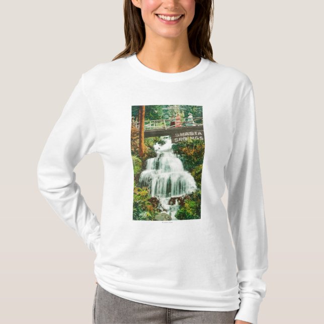 T-shirt Vue des ressorts inférieurs de FallsShasta, CA (Devant)
