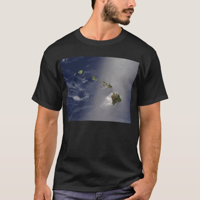 T-shirt Vue d'Hawaï de l'espace (Devant)