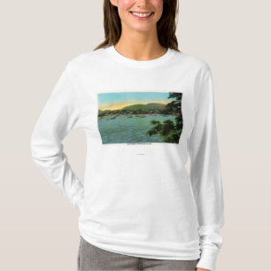 T-shirt Vue d'île de barre du port de barre