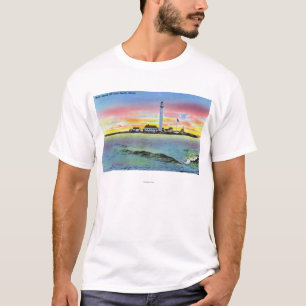 T-shirt Vue d'île et de phare d'avantage de York