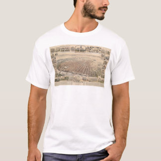 T-shirt Vue d'oeil d'oiseau de Sacramento, Californie