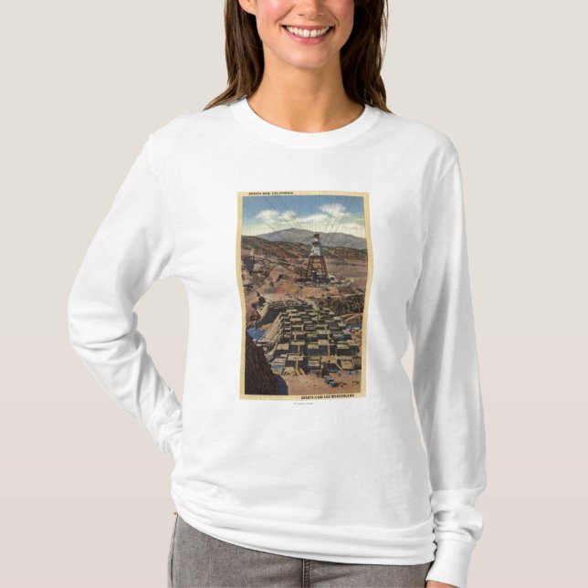 T-shirt Vue du barrage de Shasta (Devant)