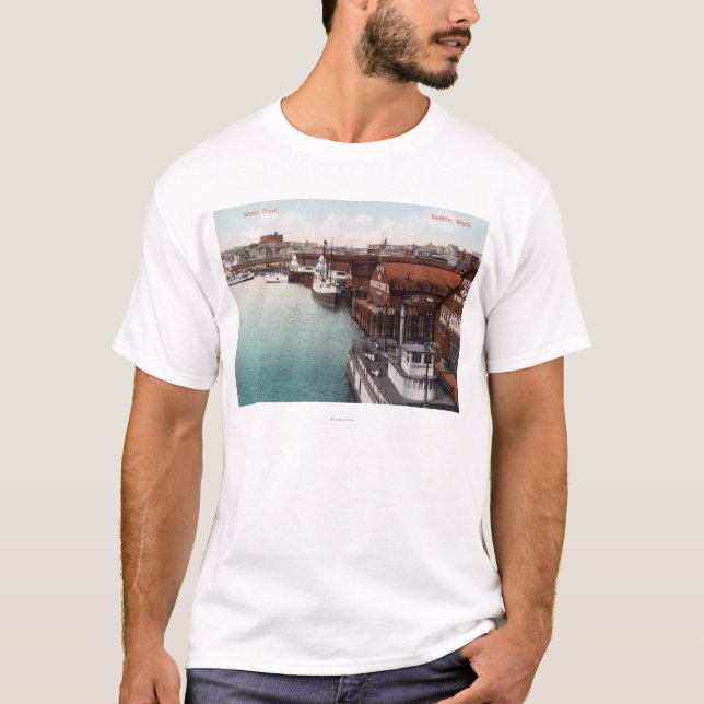 T-shirt Vue du bord de mer (Devant)