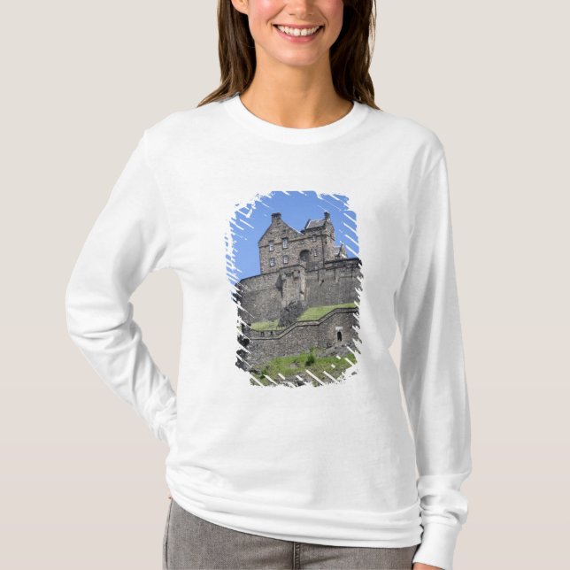 T-shirt Vue du château d'Édimbourg, Édimbourg, Écosse, (Devant)