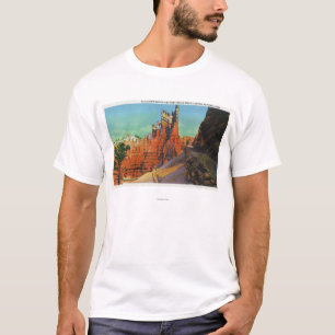 T-shirt Vue du château et des nouvelles traînées de