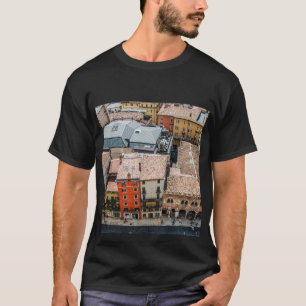 T-shirt Vue du dessus des façades colorées des bâtiments