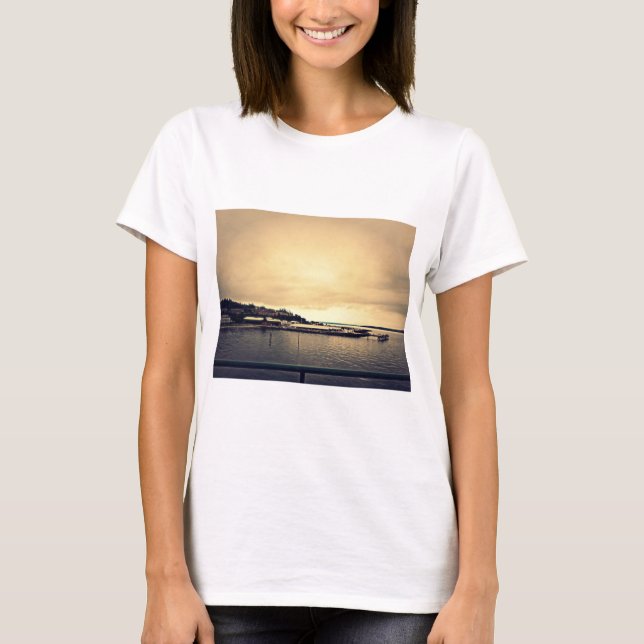 T-shirt Vue du ferry de Kingston (Devant)