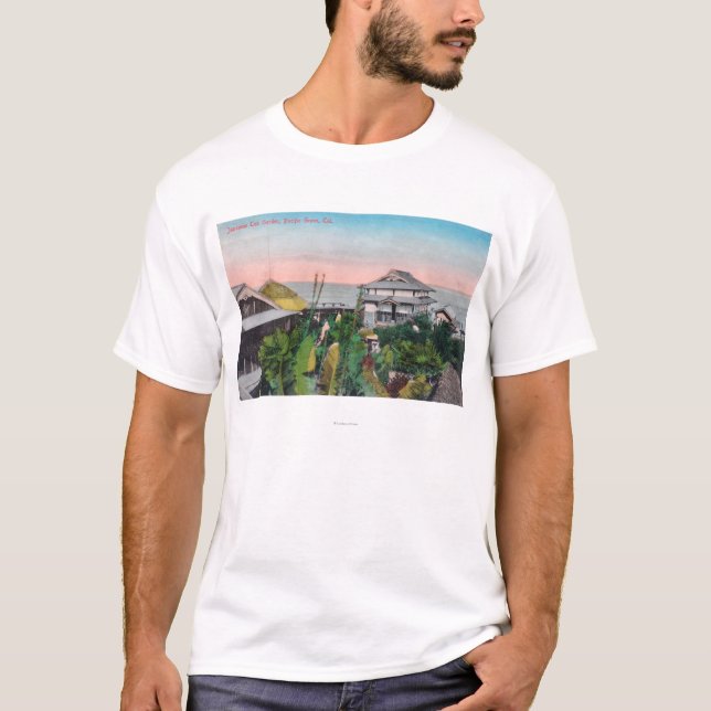 T-shirt Vue du jardin de thé japonais (Devant)