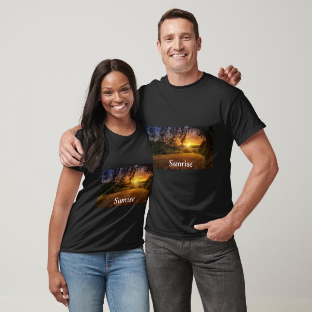 T-shirt Vue du lever du soleil (Unisexe)