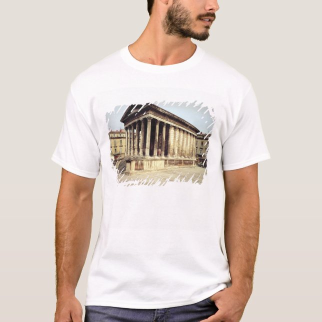T-shirt Vue du Maison Carree, c.19 AVANT JÉSUS CHRIST (Devant)
