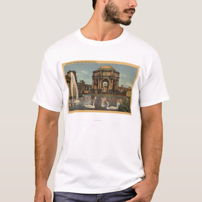 T-shirt Vue du palais des beaux-arts (Devant)