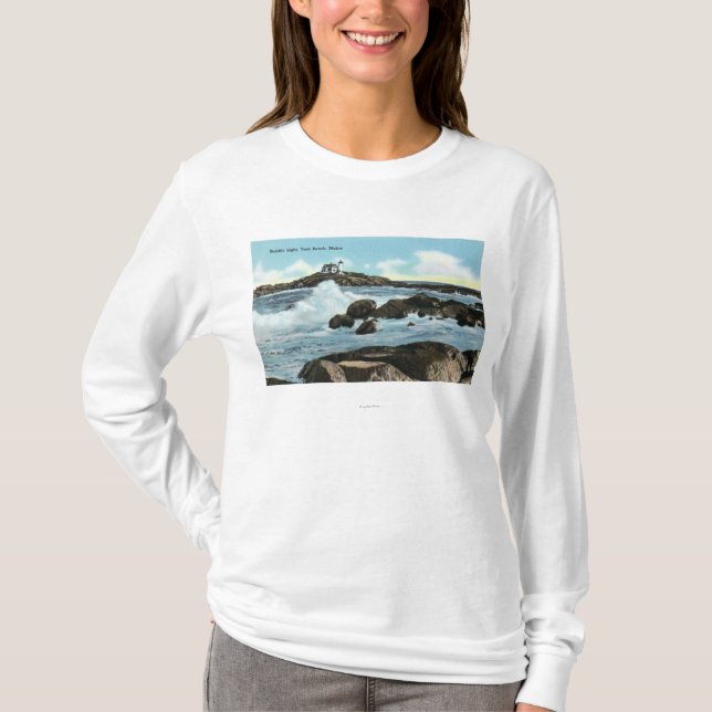 T-shirt Vue du phare de protubérance (Devant)