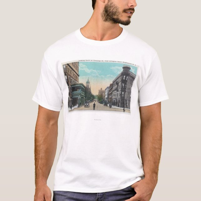 T-shirt Vue du sud de St de Chenango d'Arlington (Devant)