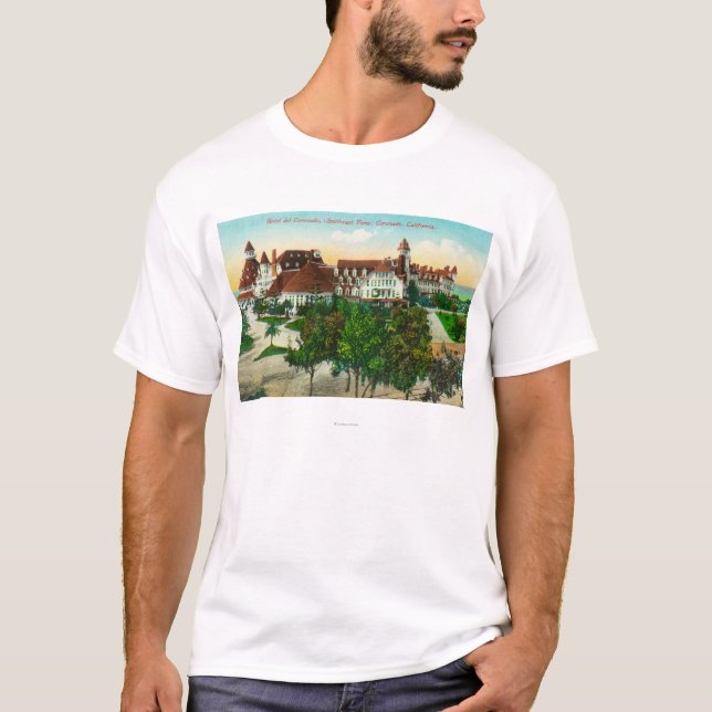 T-shirt Vue du sud-est du del Coronado d'hôtel (Devant)