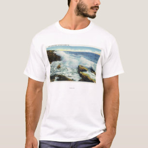 T-shirt Vue du surf au point d'océan