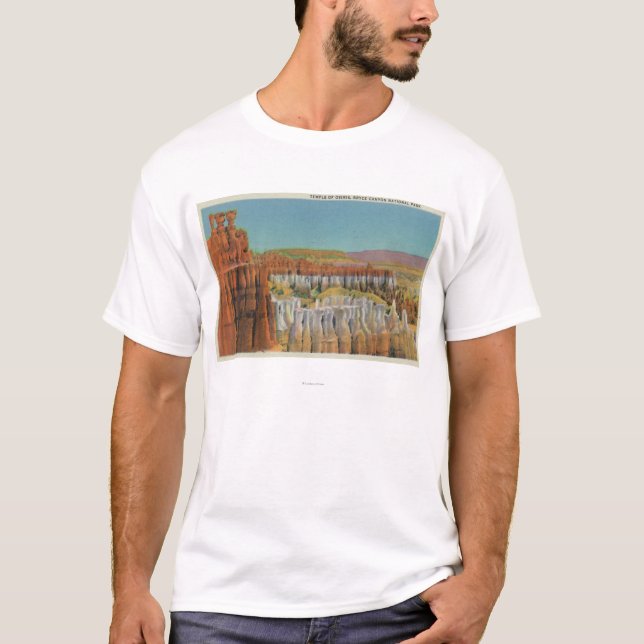 T-shirt Vue du temple d'Osiris (Devant)
