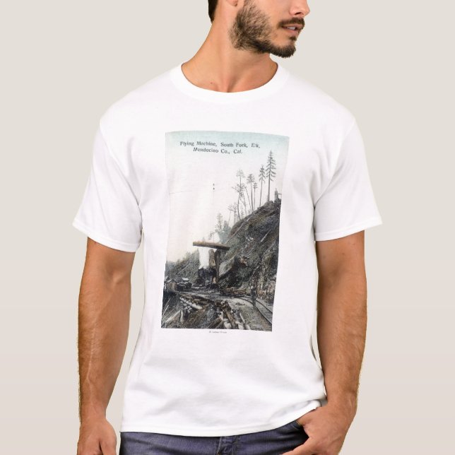 T-shirt Vue du vol s'assortissant, ForkElk du sud, CA (Devant)