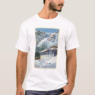 T-shirt Vue d'un abri de ski de Service Forestier des USA