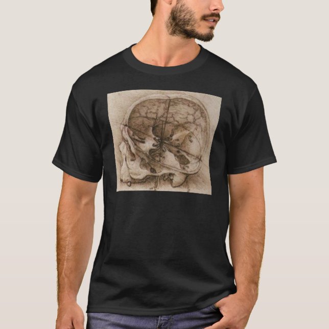 T-shirt Vue d'un crâne (Devant)