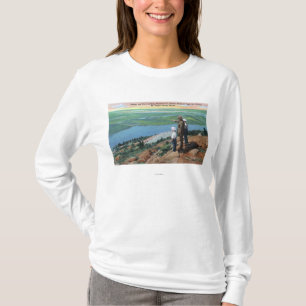 T-shirt Vue d'un garde forestier et des garçons semblant