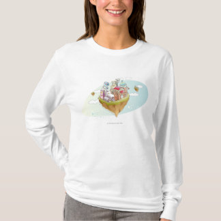 T-shirt Vue d'une illustration abstraite colorée