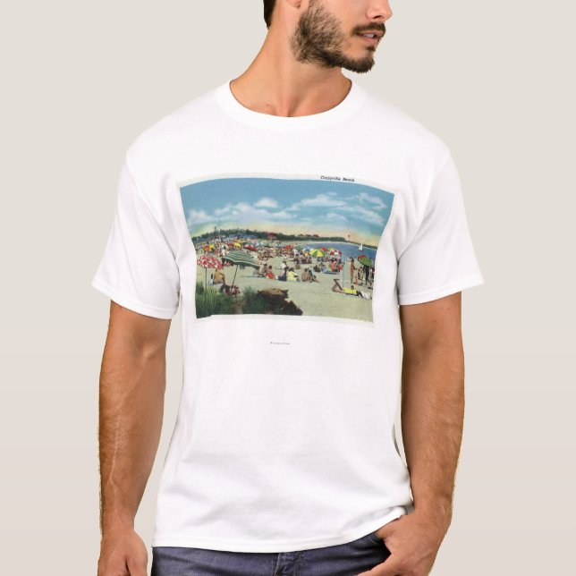 T-shirt Vue d'une plage serrée de Craigville (Devant)