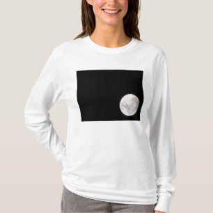 T-shirt Vue d'une pleine lune, montre aussi Mars
