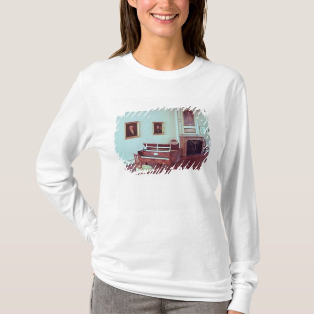 T-shirt Vue d'une salle avec un piano à queue (Devant)