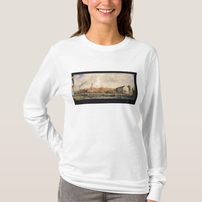 T-shirt Vue d'une usine de sucre (Devant)