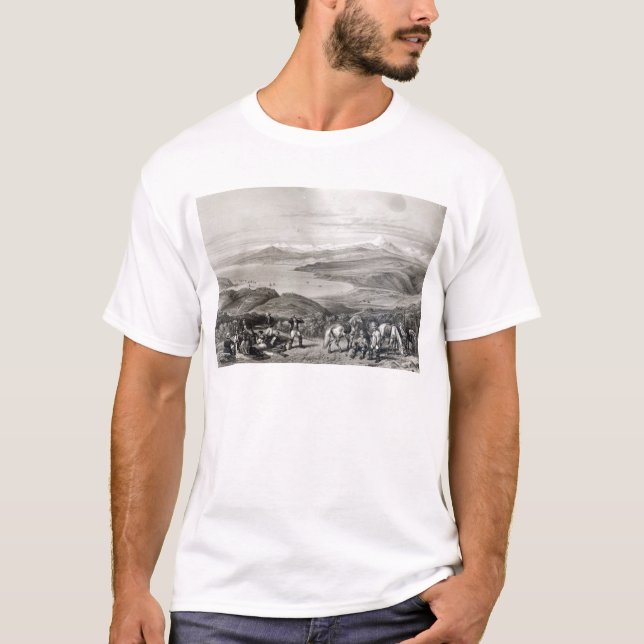 T-shirt Vue éloignée du volcan de l'Aconcagua (Devant)