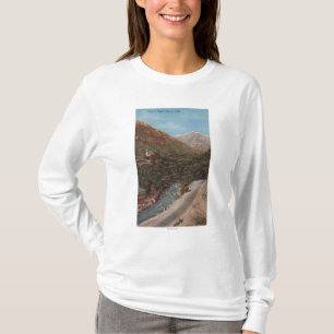 T-shirt Vue et rivière de canyon d'Ogden, de l'Utah -