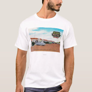 T-shirt Vue extérieure d'Avalon MotelFresno, CA