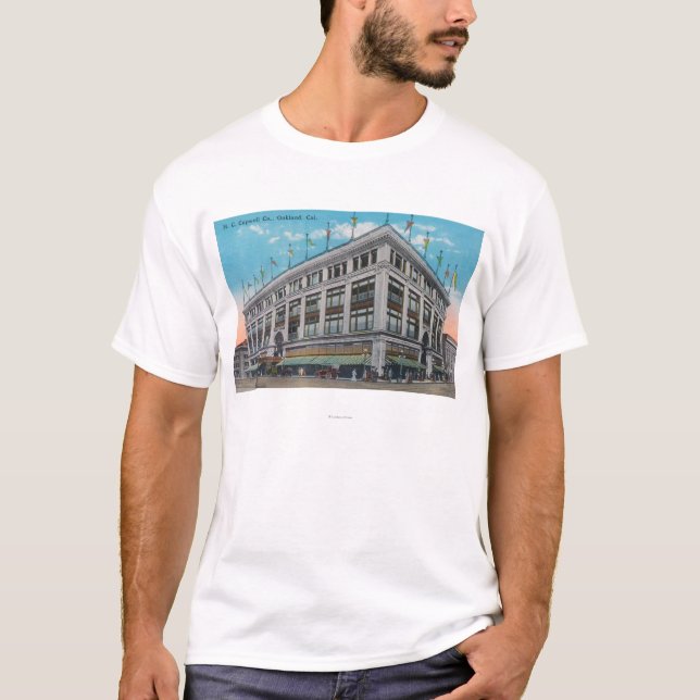 T-shirt Vue extérieure de bâtiment de H.C. Capwell Cie. (Devant)