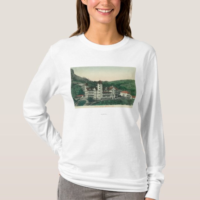T-shirt Vue extérieure de bluff toscan de SpringsRed, CA (Devant)
