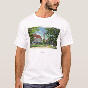 T-shirt Vue extérieure de Boardman Hall et la bibliothèq