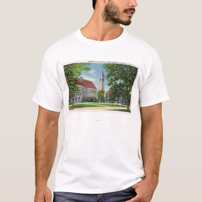 T-shirt Vue extérieure de Boardman Hall et la bibliothèque (Devant)