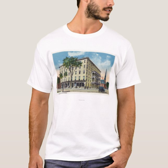 T-shirt Vue extérieure de De Witt Hotel (Devant)