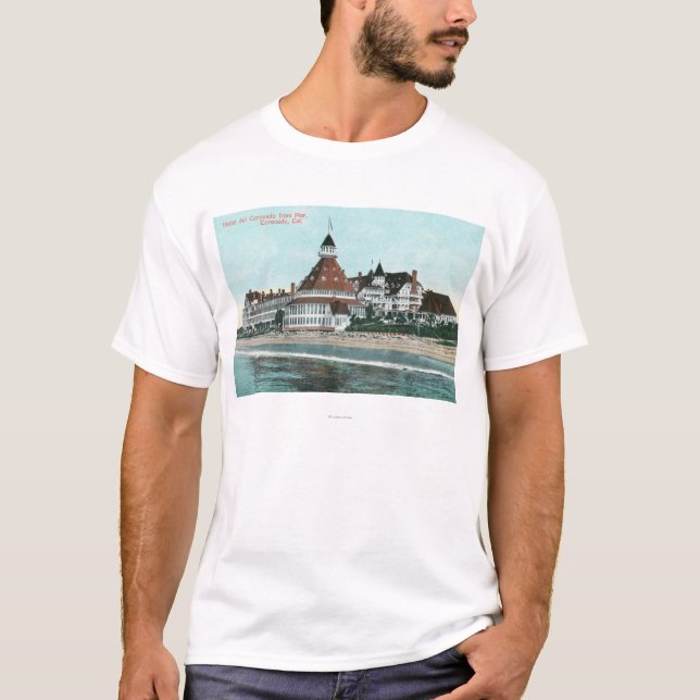 T-shirt Vue extérieure de del Coronado d'hôtel de pilier (Devant)