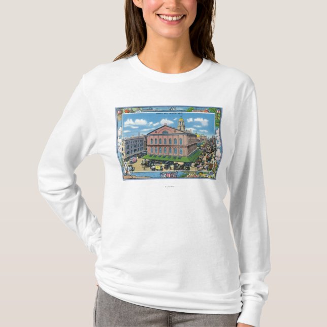 T-shirt Vue extérieure de Faneuil Hall # 3 (Devant)