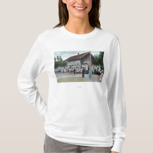T-shirt Vue extérieure de gare sur la 4ème de