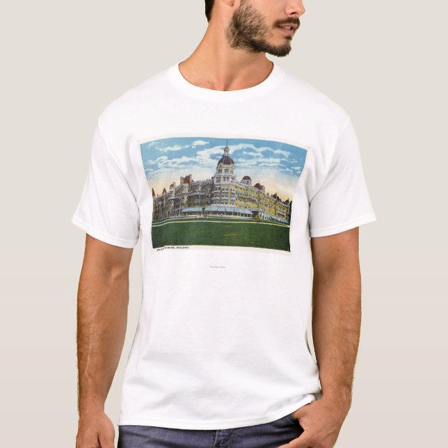 T-shirt Vue extérieure de la Chambre de ressort de la (Devant)