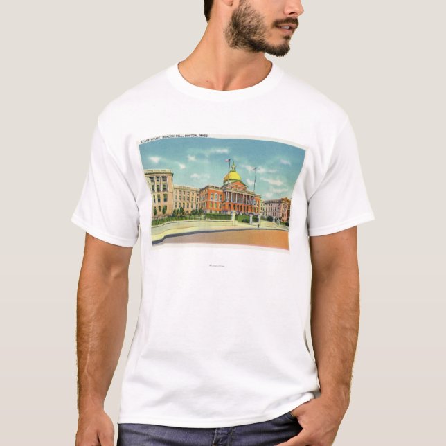 T-shirt Vue extérieure de la Chambre d'état sur la balise (Devant)